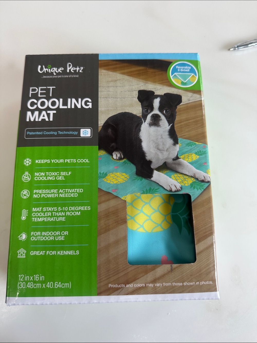 Blue Pineapple Pet Cooling Mat